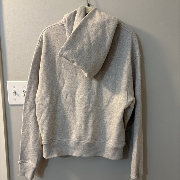 NWT MATE The Label Organic Fleece Relaxed Cotton Hoodie In Heather Grey Xsmall - Picture 6 of 8